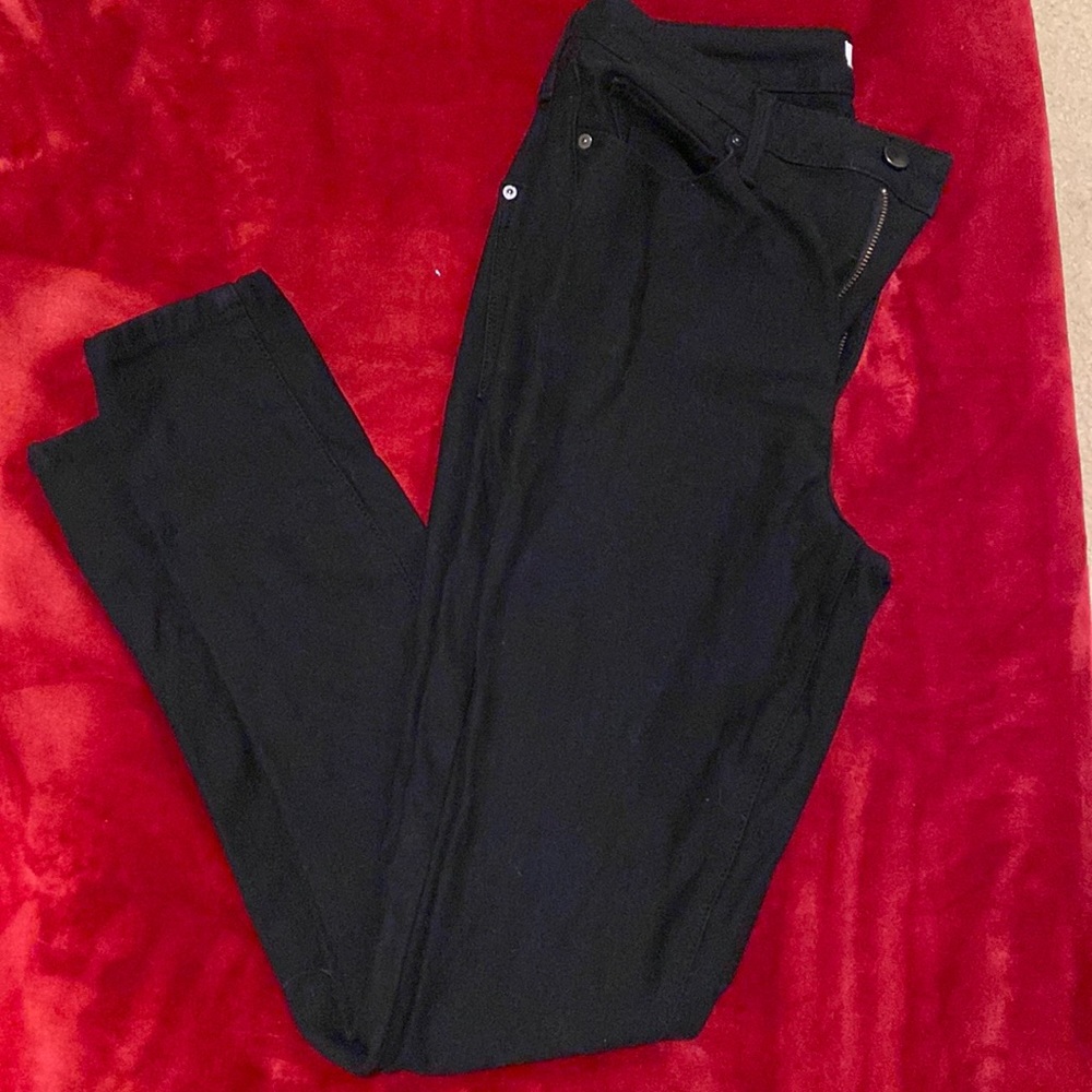 Black denim skinny jeans
